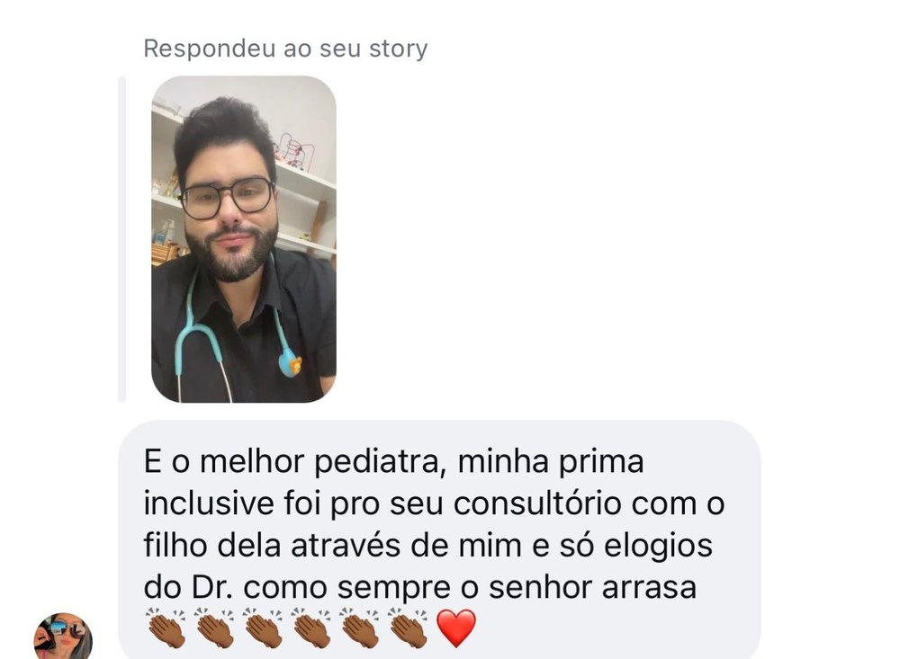 Indicação para a prima, que virou paciente