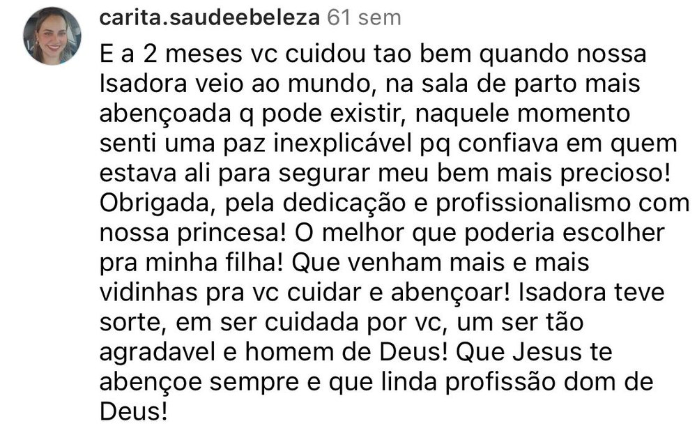 Depoimento de família atendida pelo Dr. Harisson